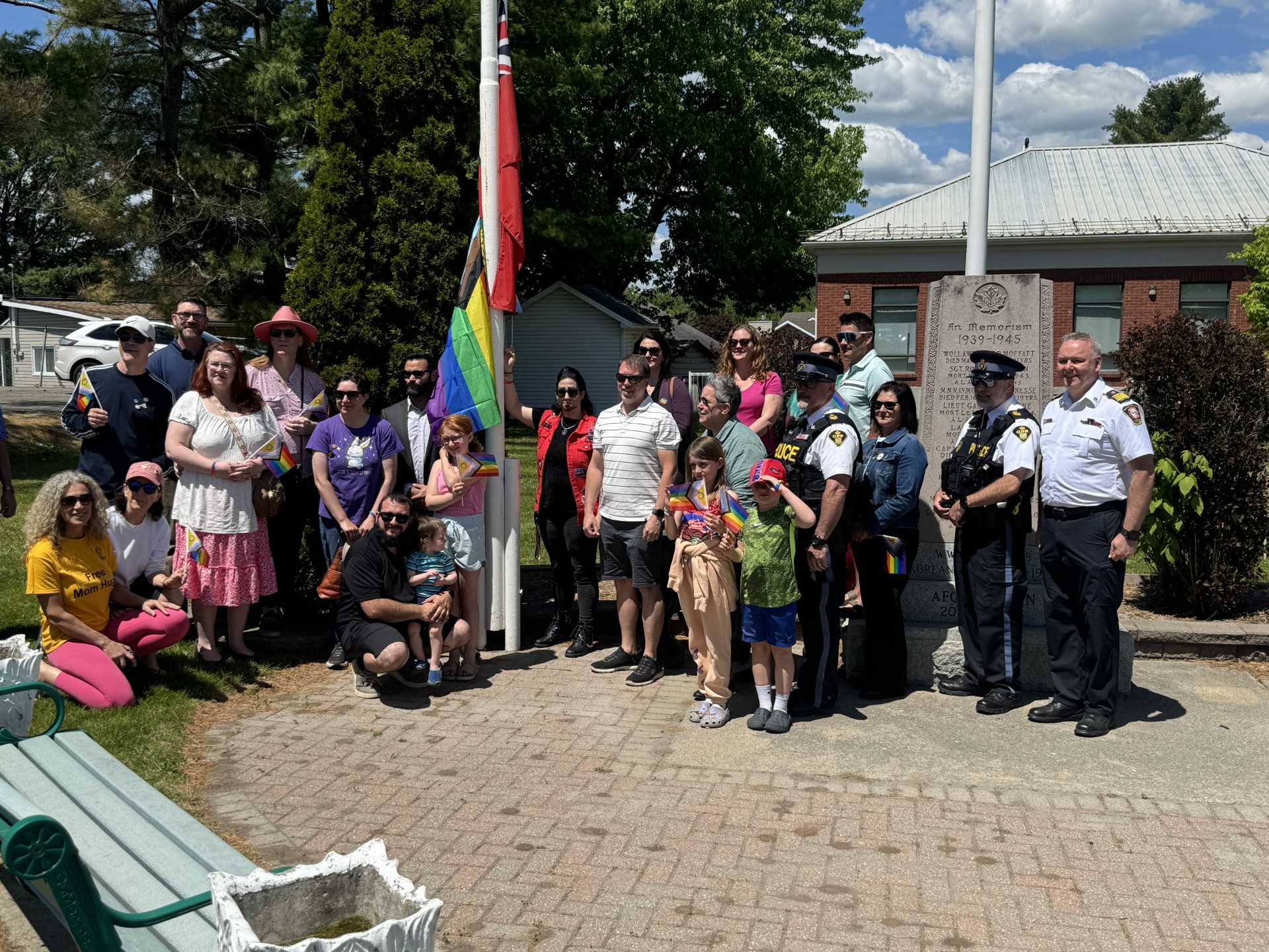 pride flag raising