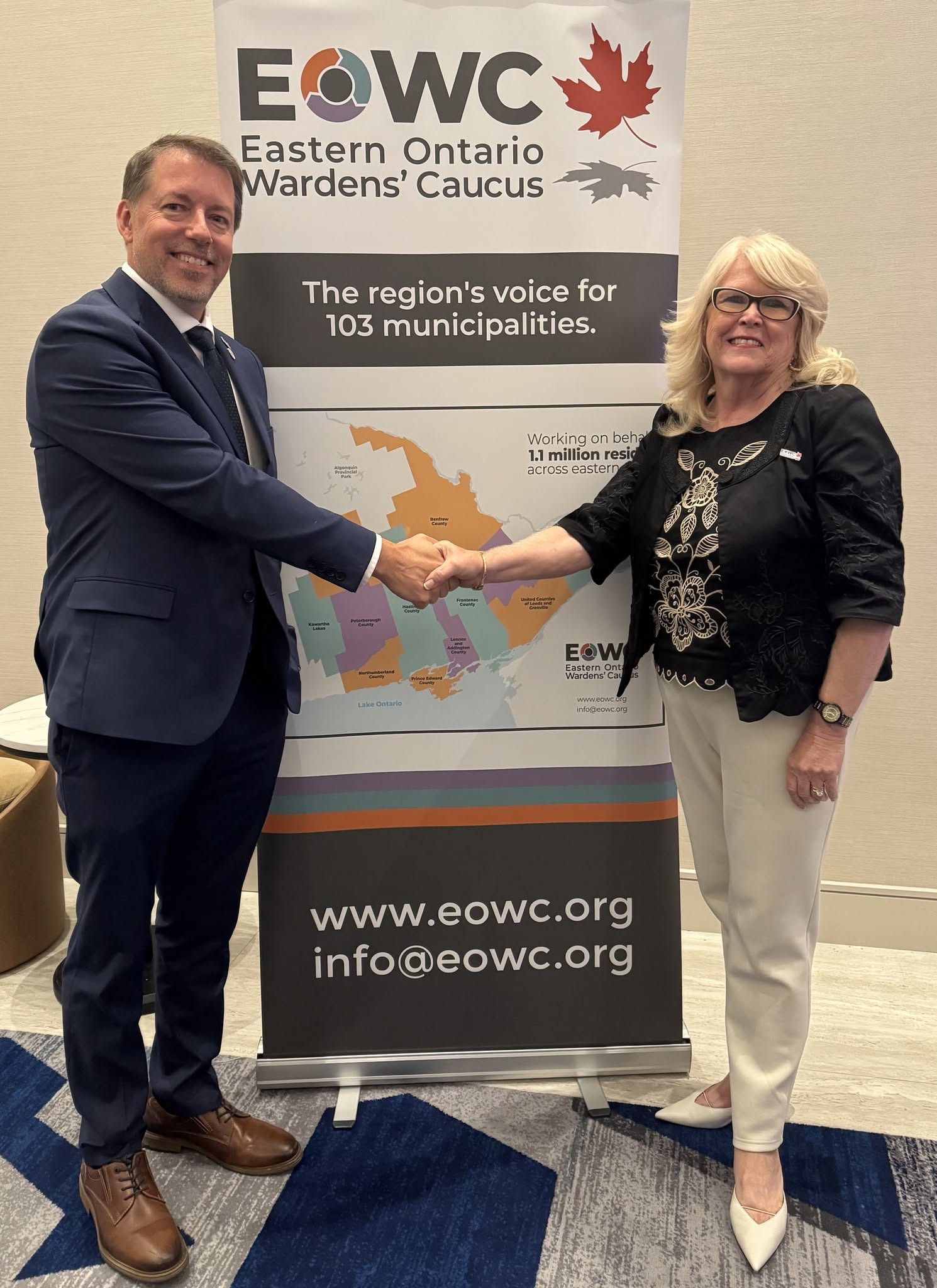 ACTGV_UCPR Warden Mario Zanth elected Vice-Chair of the Eastern Ontario Wardens’ Caucus