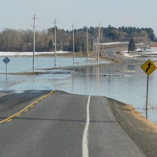 The flooding along the region’s roads, pictured above, occurred in early April, when the flood season began. Further flooding is possible as the Ottawa River continues to rise .(Photo archives)