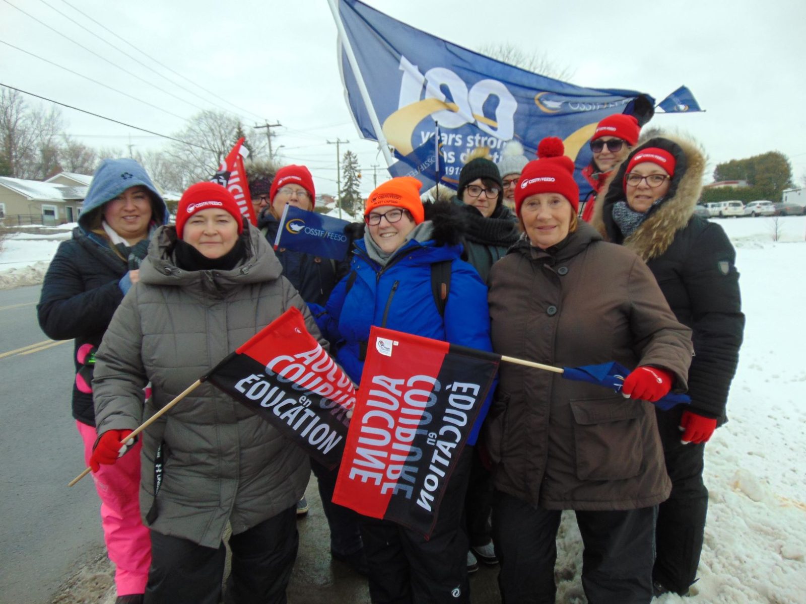 Picket lines protest provincial education policies