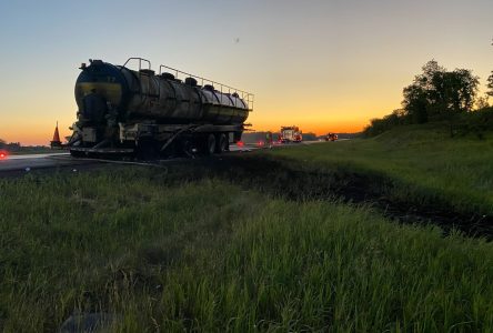 Incendie d’un camion citerne sur la 417