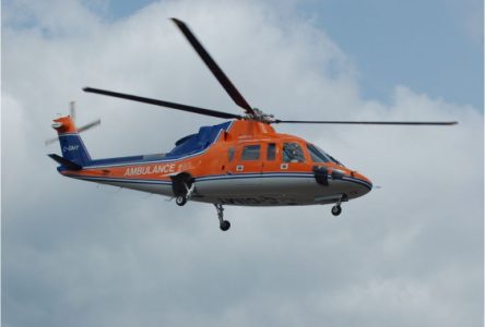 Accident on 417: air ambulance called in