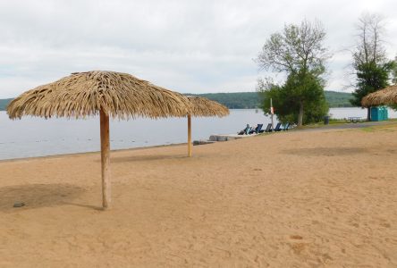 Police hit the beach