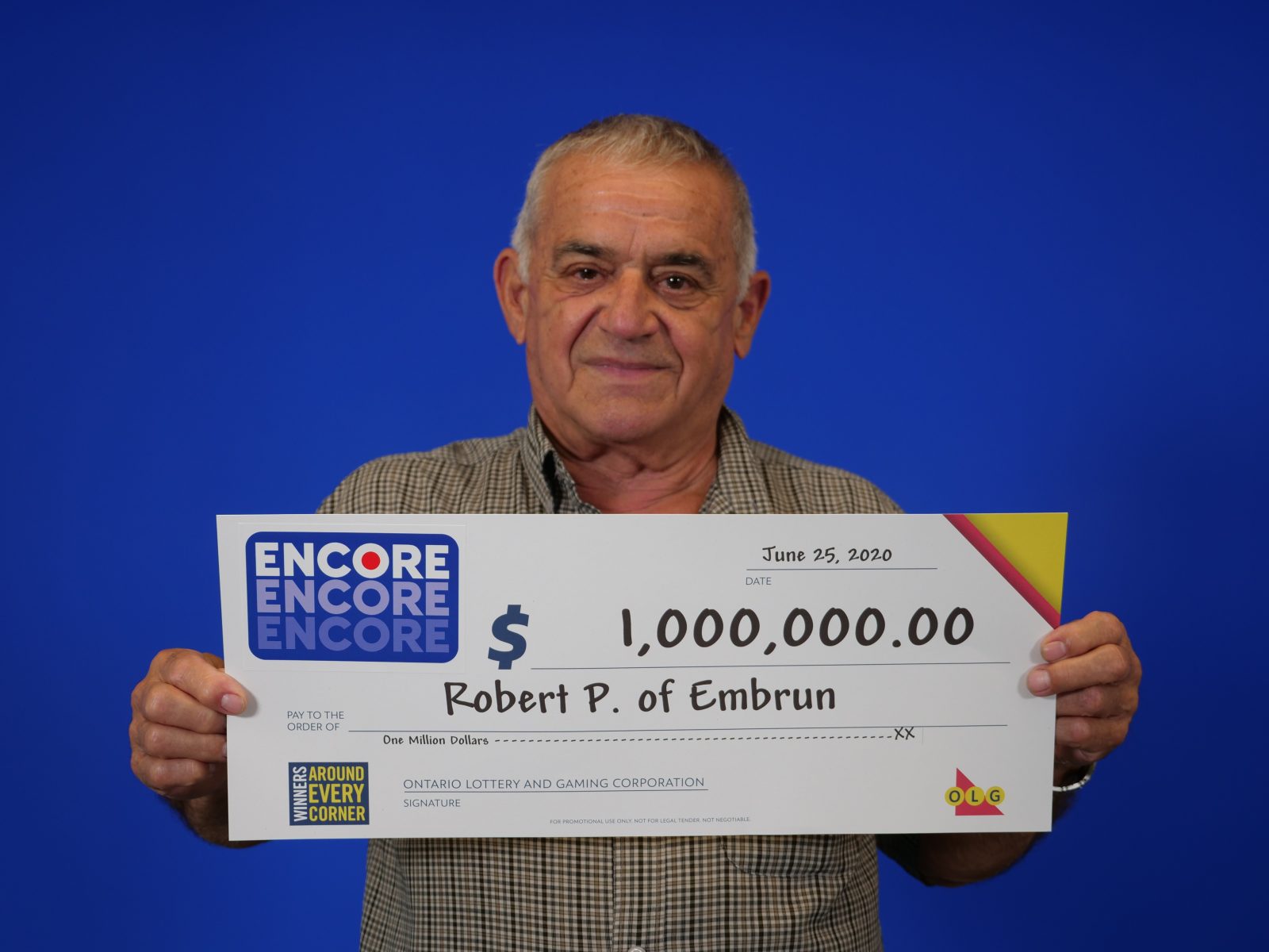 Un résident remporte 1 million de dollars