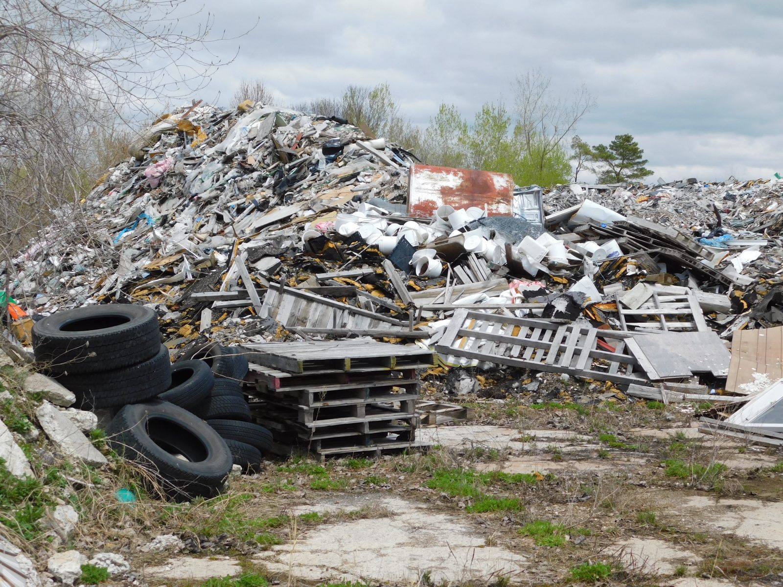 Illegal dump site waits for clean up