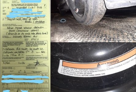 Driver caught at 181 km/h on ‘donut’ spare tire