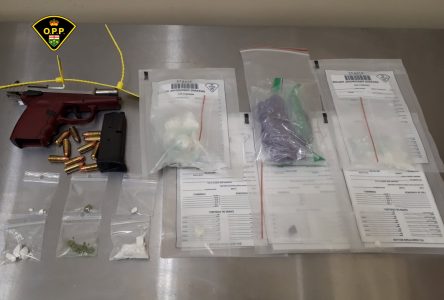 Drugs, handgun seized from car on Highway 417