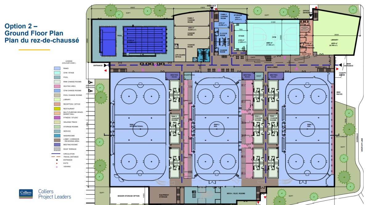 Recreation centre layout options unveiled