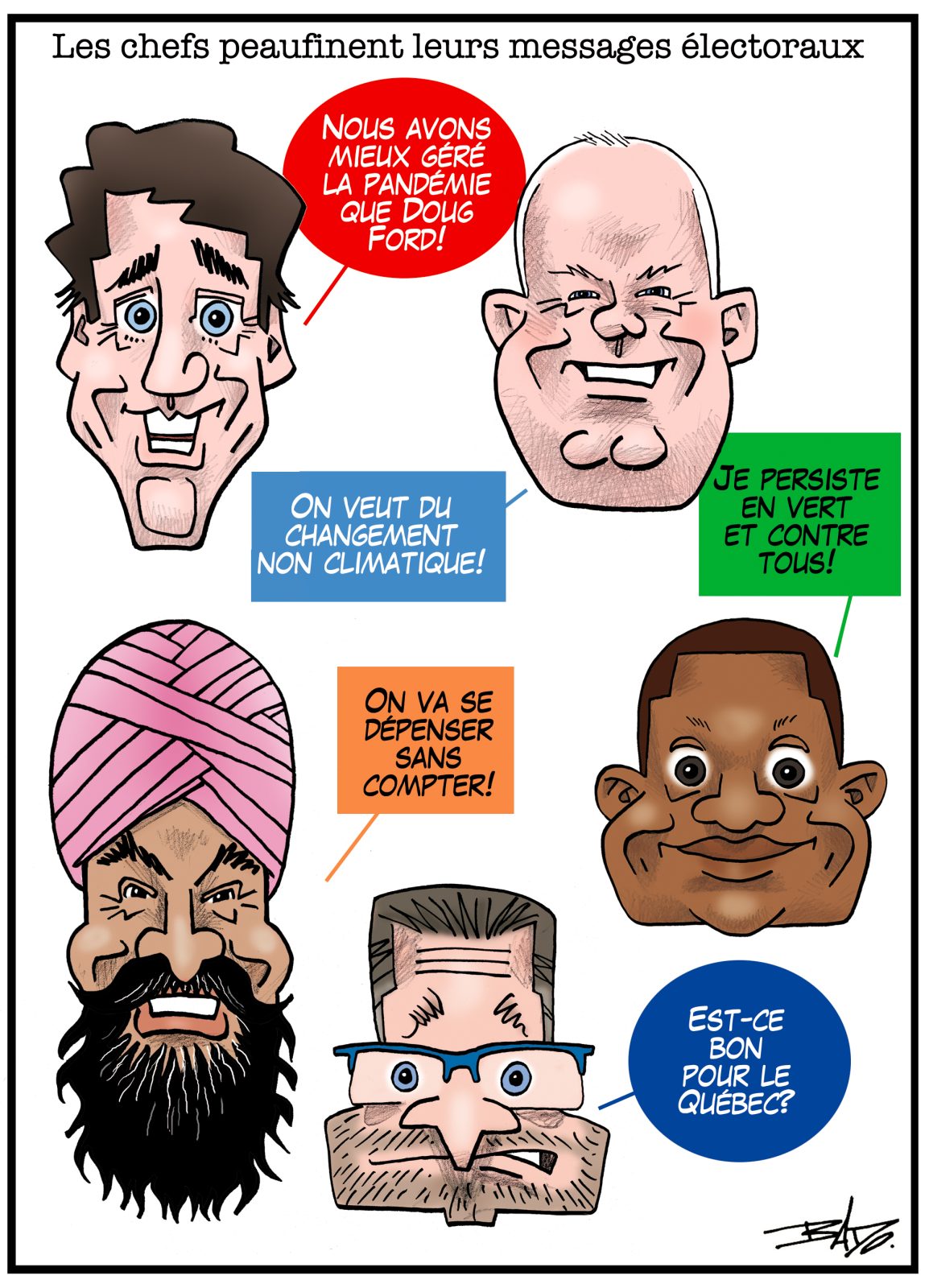 Caricature élections 2021