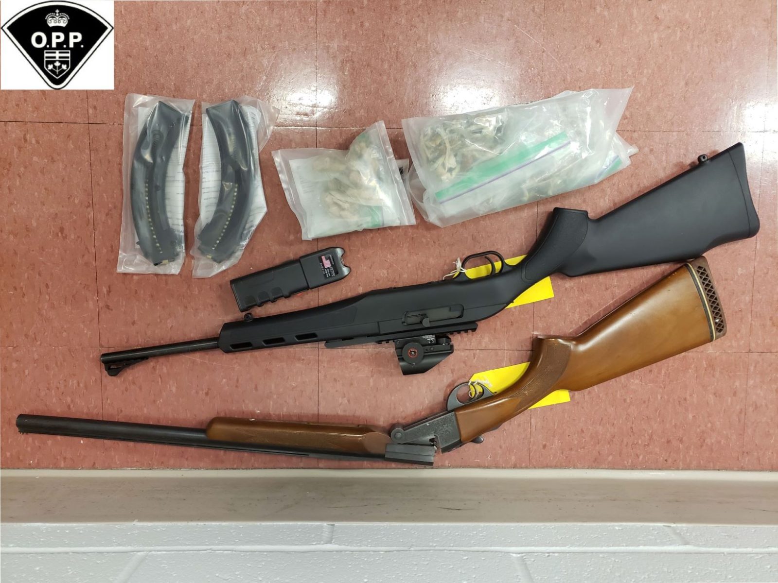 Police seize weapons and drugs