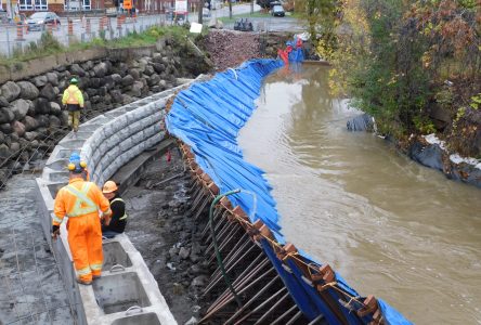 Hawkesbury Creek retaining wall better than new now