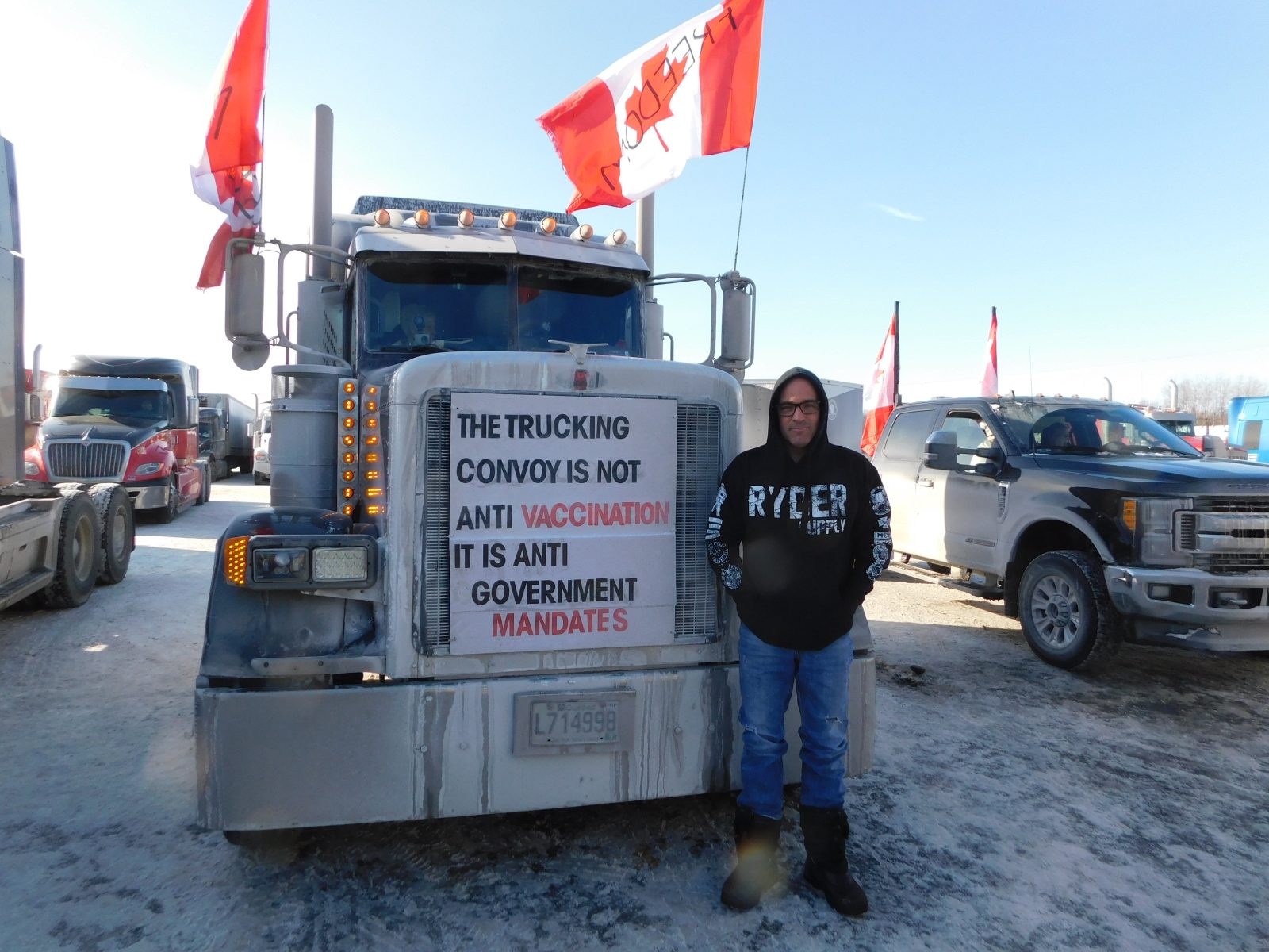 Weekend arrival for truckers protest convoy