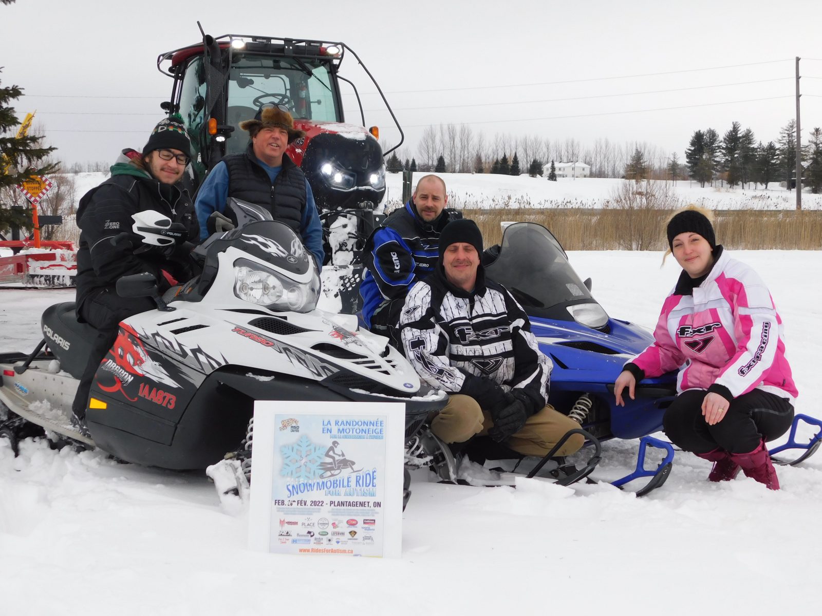 Snowmobile ride to support autism research