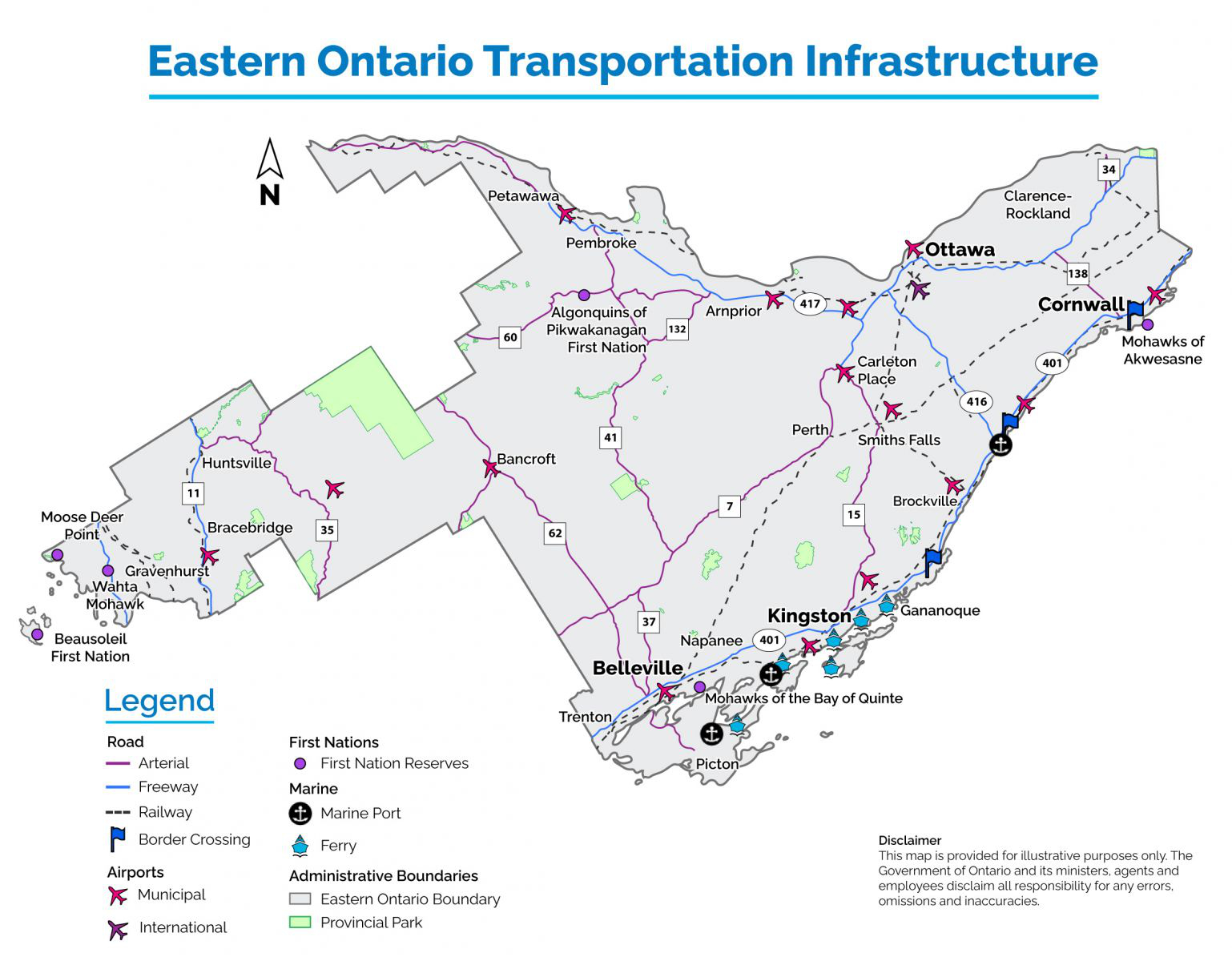 Dévoilement du plan directeur des transports pour l’Est de l’Ontario