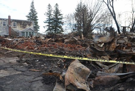 Une maison détruite par le feu à Dalkeith