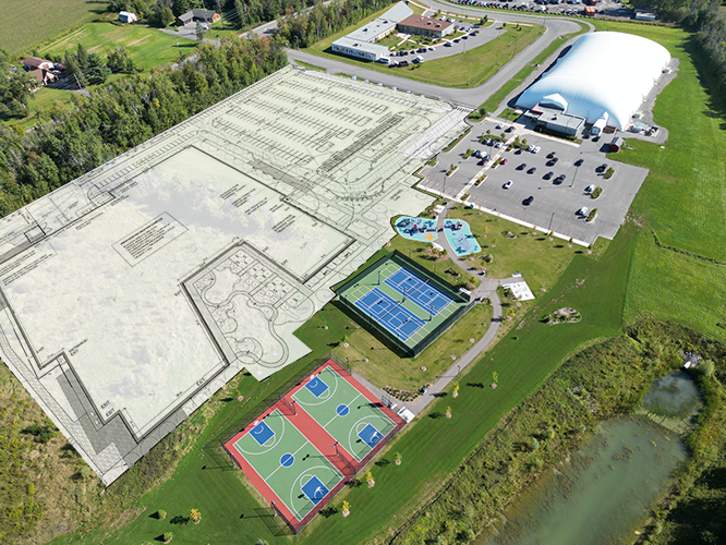 Plans or the recreation complex nearing completion