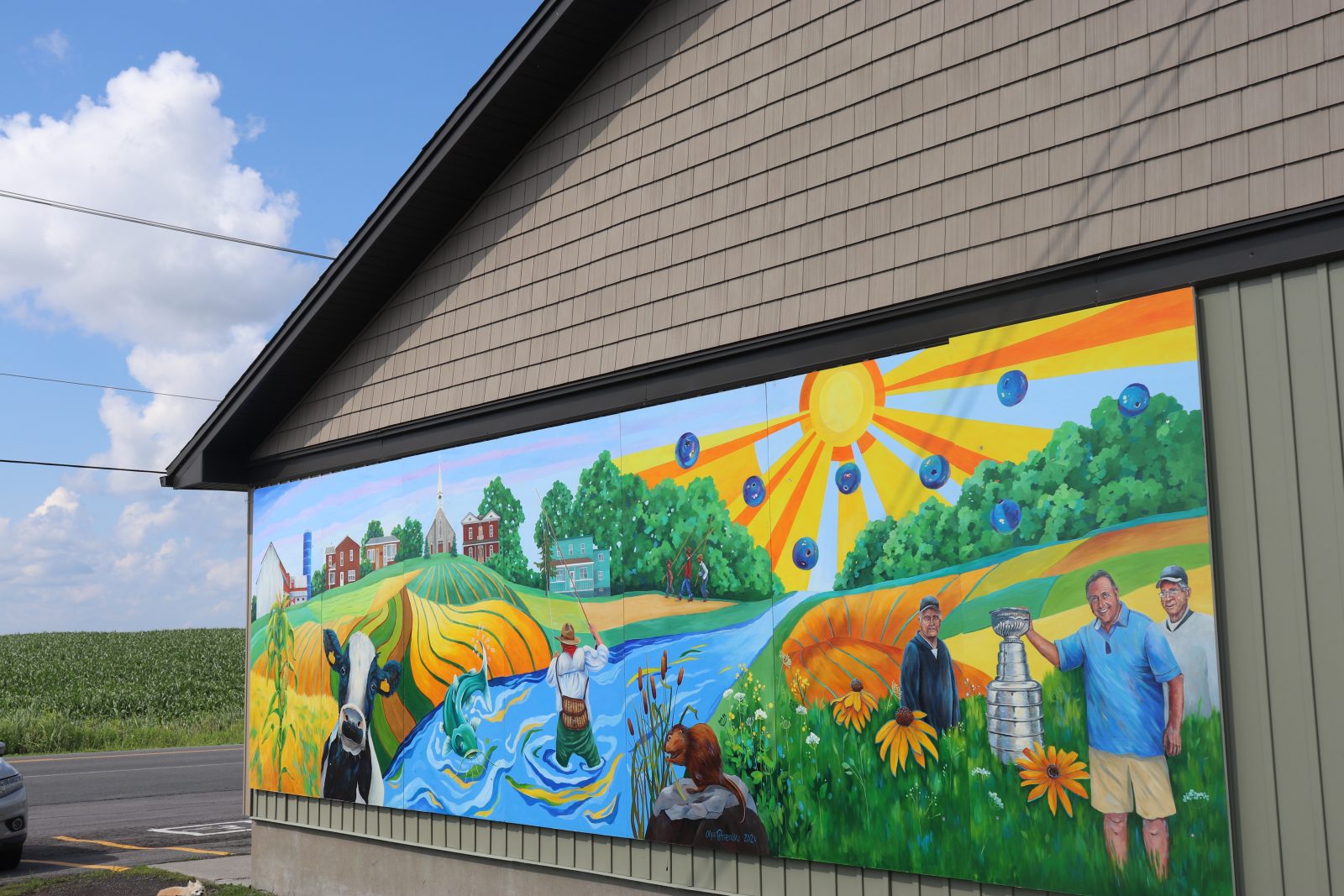 Le Club Optimiste de St-Pascal-Baylon dévoile une nouvelle murale au Centre communautaire Ronald Lalonde