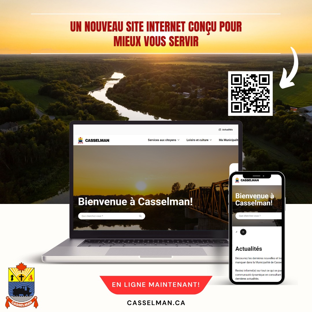 Casselman lance une nouvelle interface pour son site web