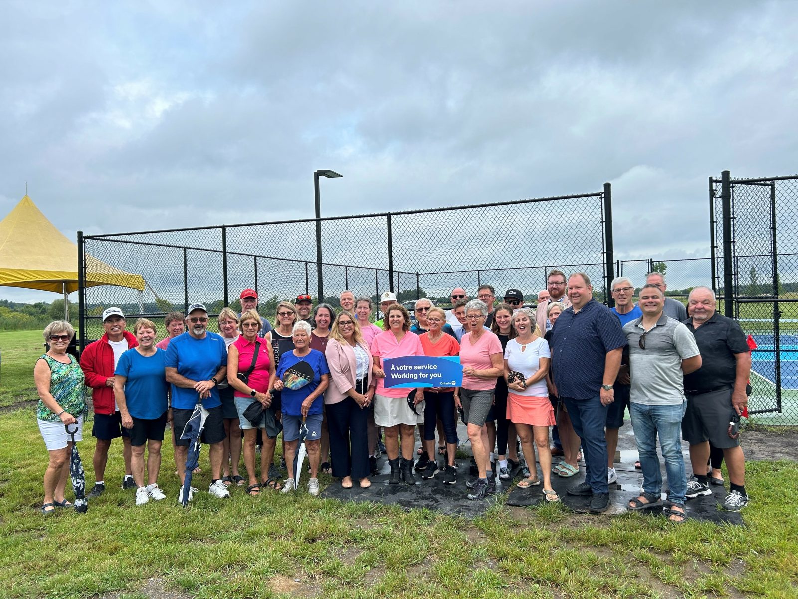 Casselman ouvre deux nouveaux terrains de pickleball