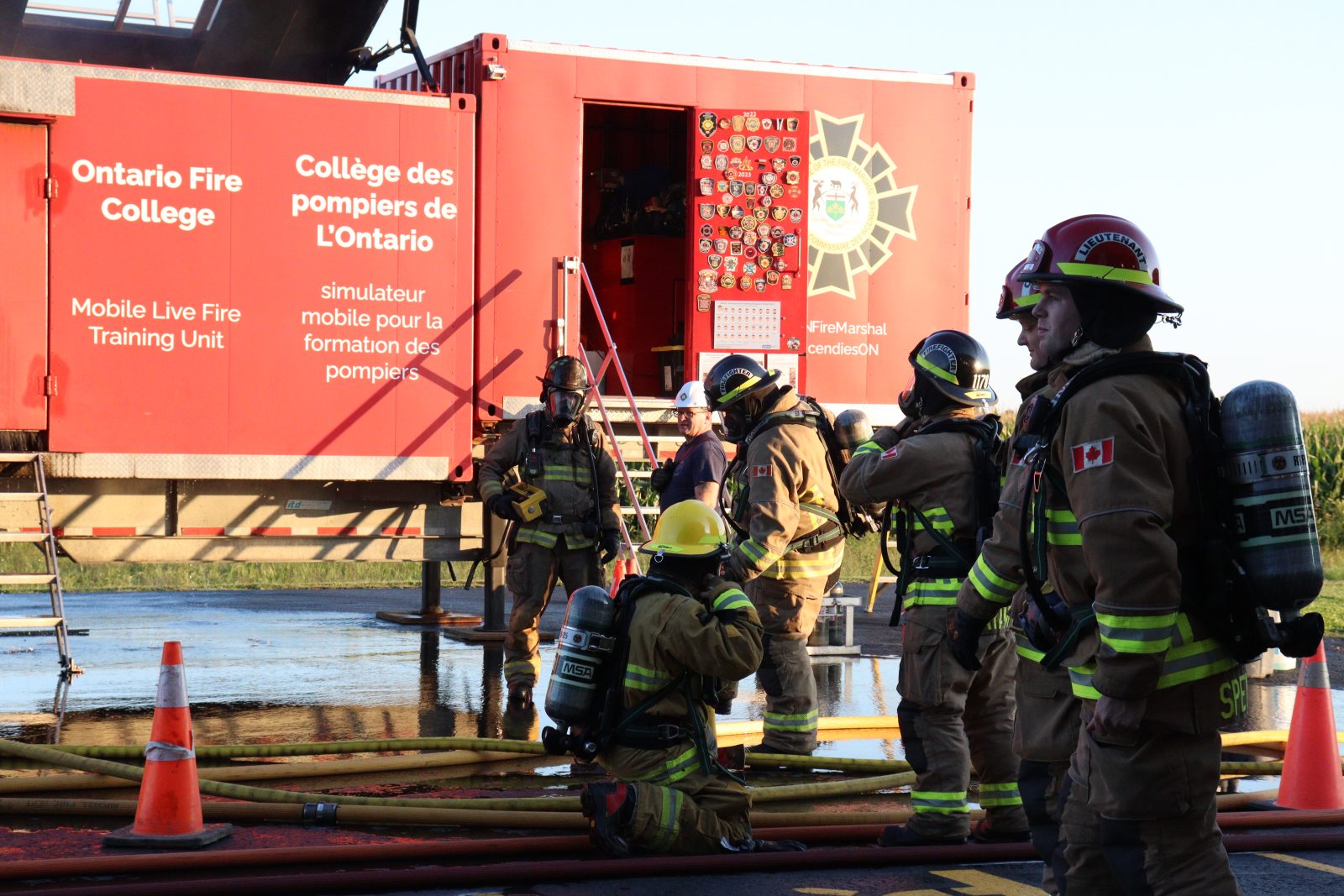 Mobile training unit visits Embrun’s fire station