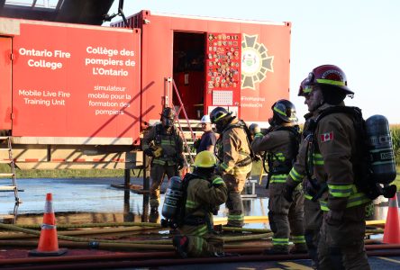 Mobile training unit visits Embrun’s fire station