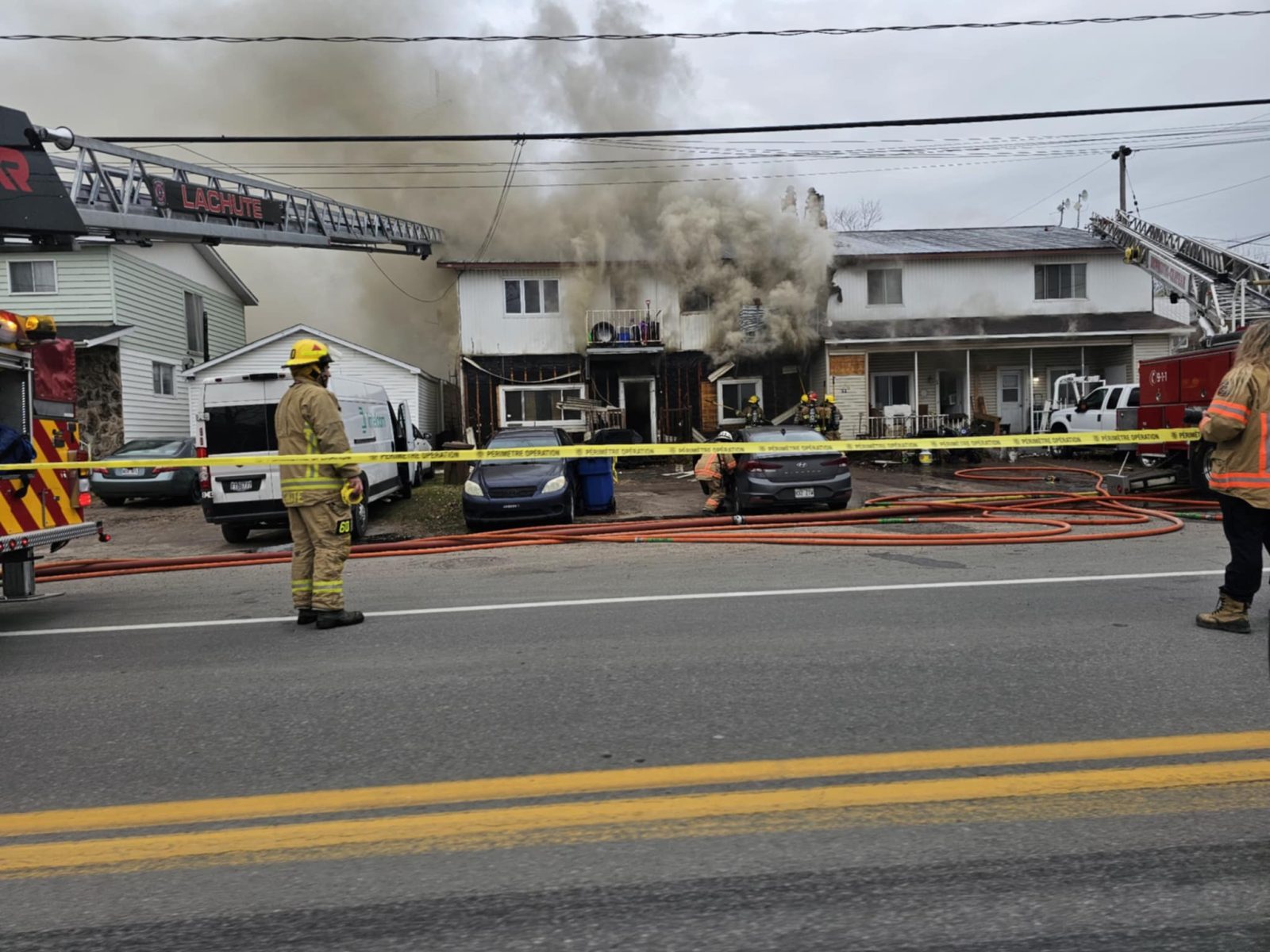 Quatorze personnes à la rue après un incendie à Brownsburg-Chatham